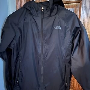 Boys, black windbreaker. The North Face. Absolute perfect condition
